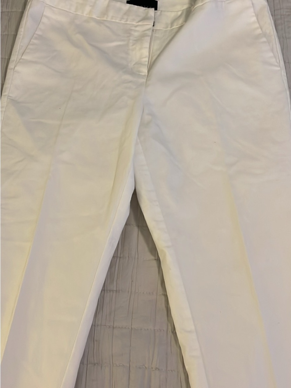 attention White Women's Capris - Clean Front